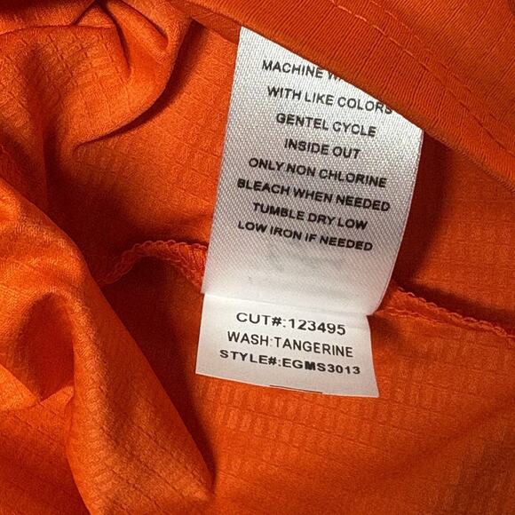 Eastside Golf UV Lightweight 1/4 Zip Hoodie Tangerine Orange Mens Size S NWT - Picture 12 of 15